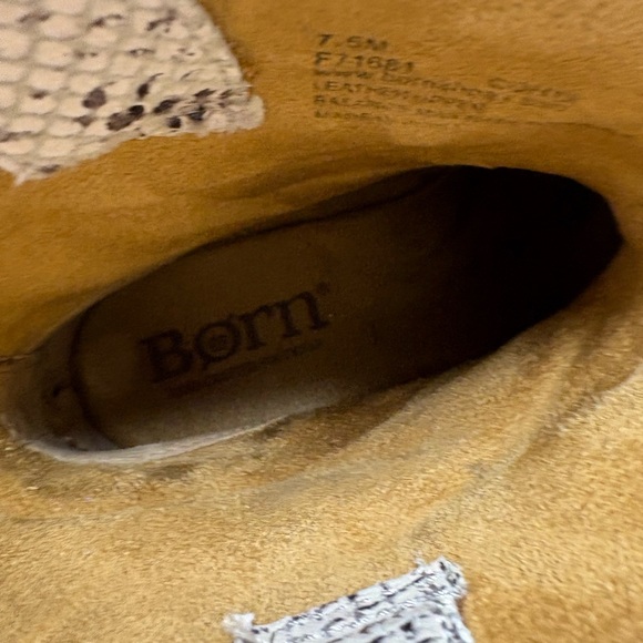 Born Snake Print Ankle Boots - Gray and Black - Picture 2 of 6